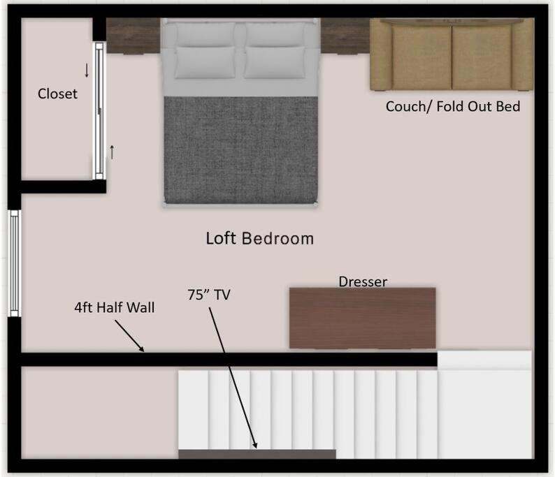 Private Cabin- Breakfast - Double Tub - 75In Tv - Sup - Washer Dryer - Bbq West Point Luaran gambar